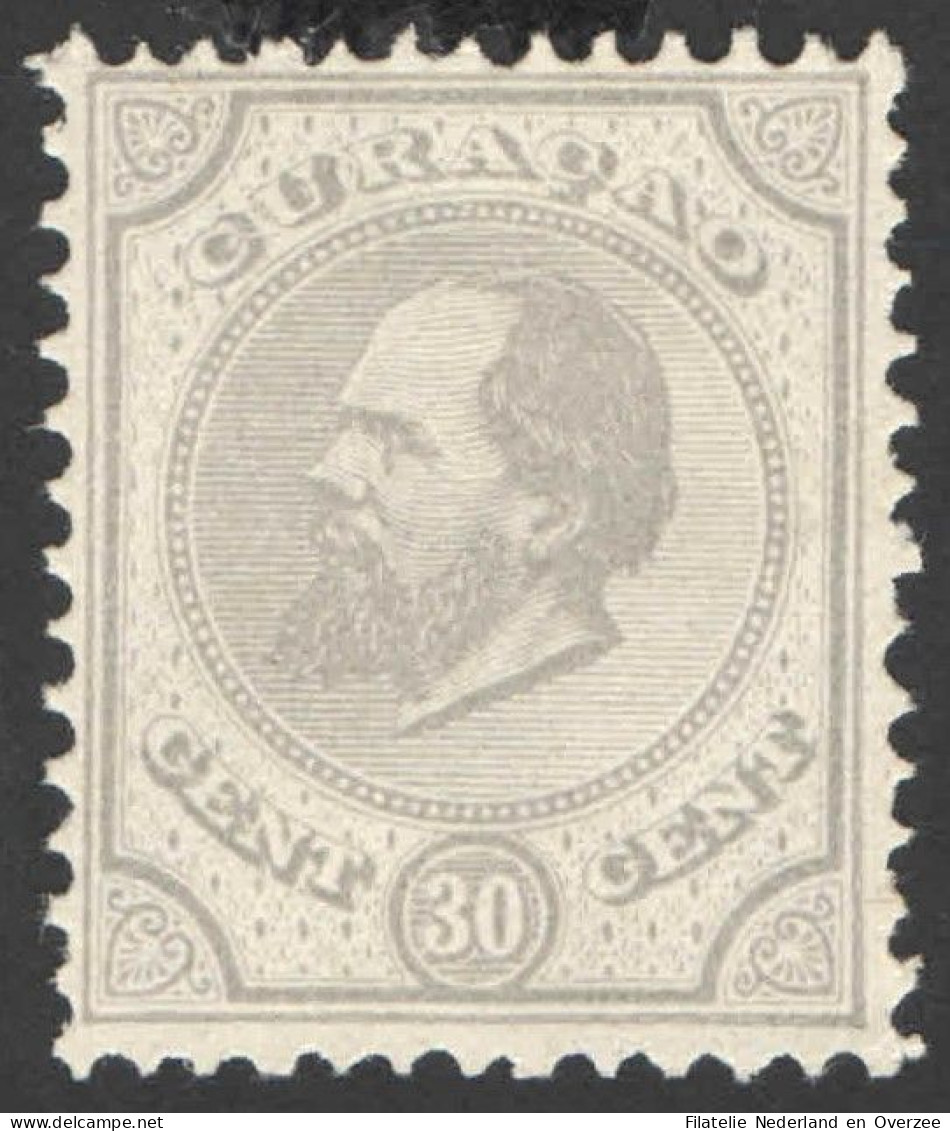 Curacao NVPH Nr 8 Ongebruikt/MH Koning Willem III 1889 - Curaçao, Nederlandse Antillen, Aruba