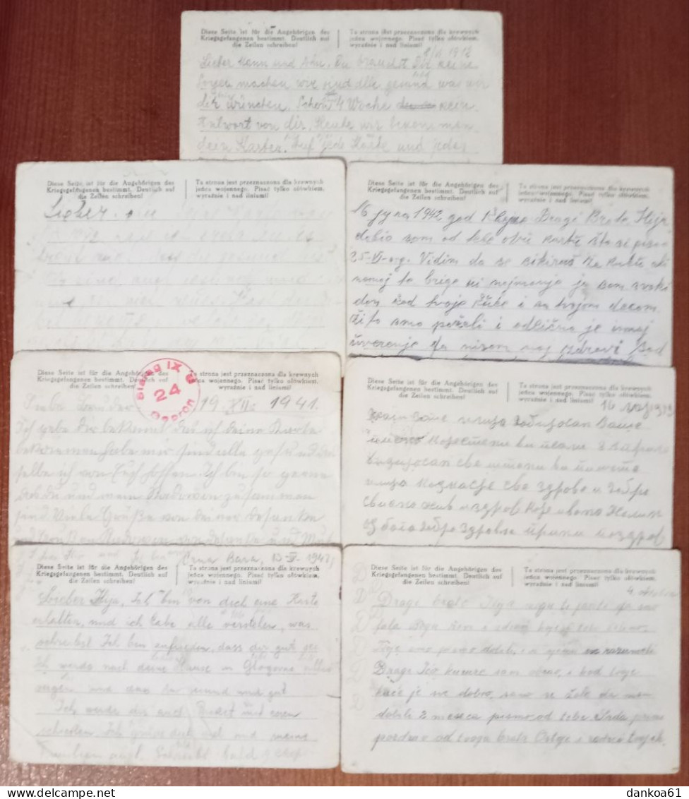 Antwort-Postkarte Stalag IX C X 7 Vom Jugoslawien 1941/42/43. - Correos De Prisioneros De Guerra