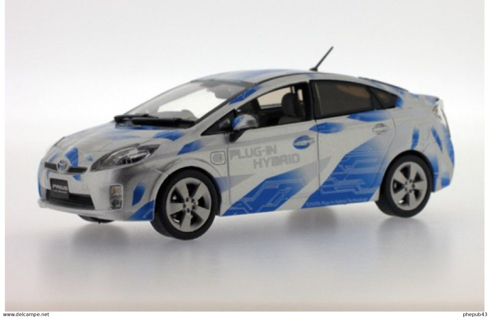 Toyota Prius II Plug In Hybrid - 2010 (Right-Hand-Drive) - White + Déco - J-Collection - Ixo