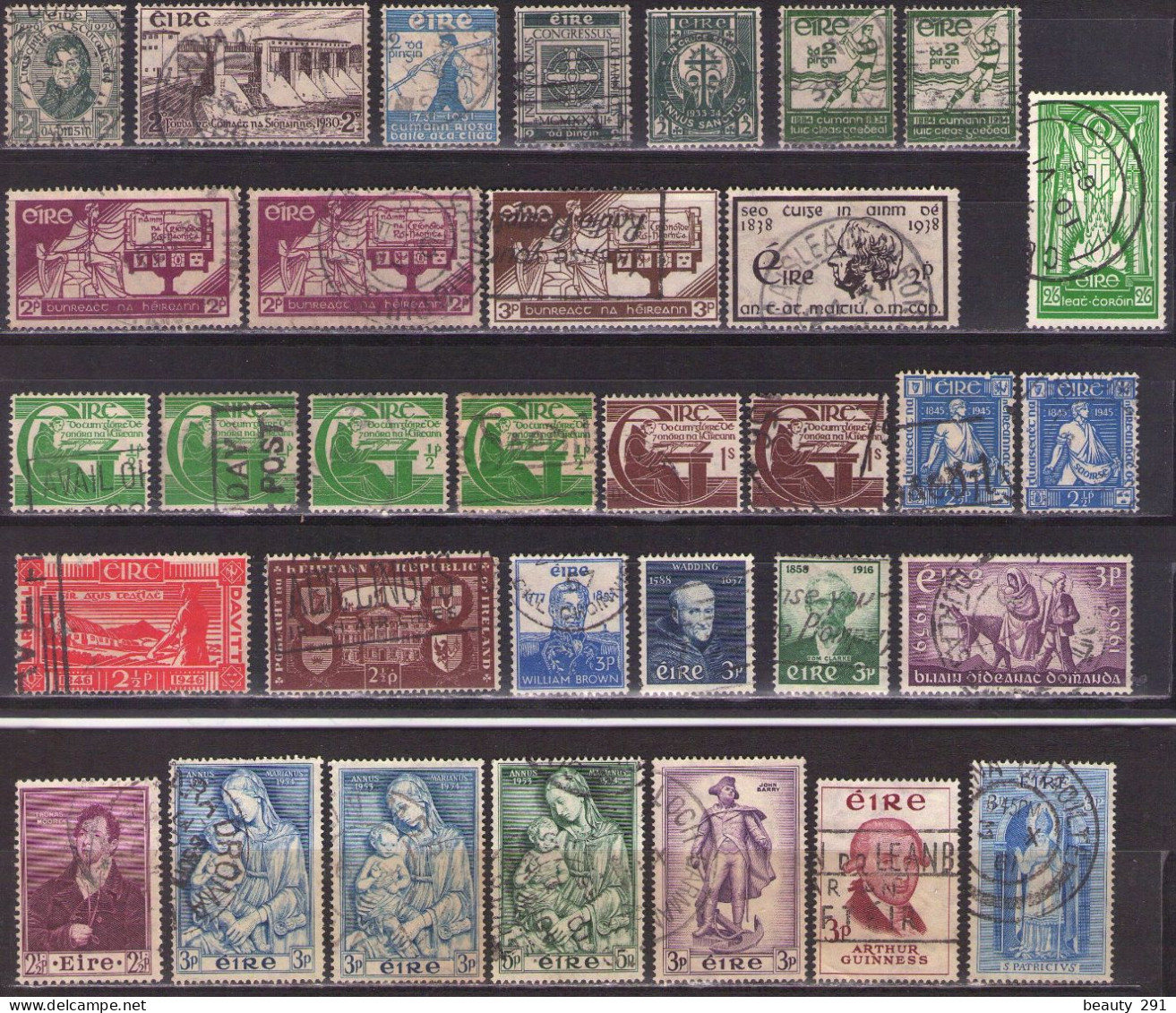 IRELAND 1927-1961 LOT USED - Used Stamps