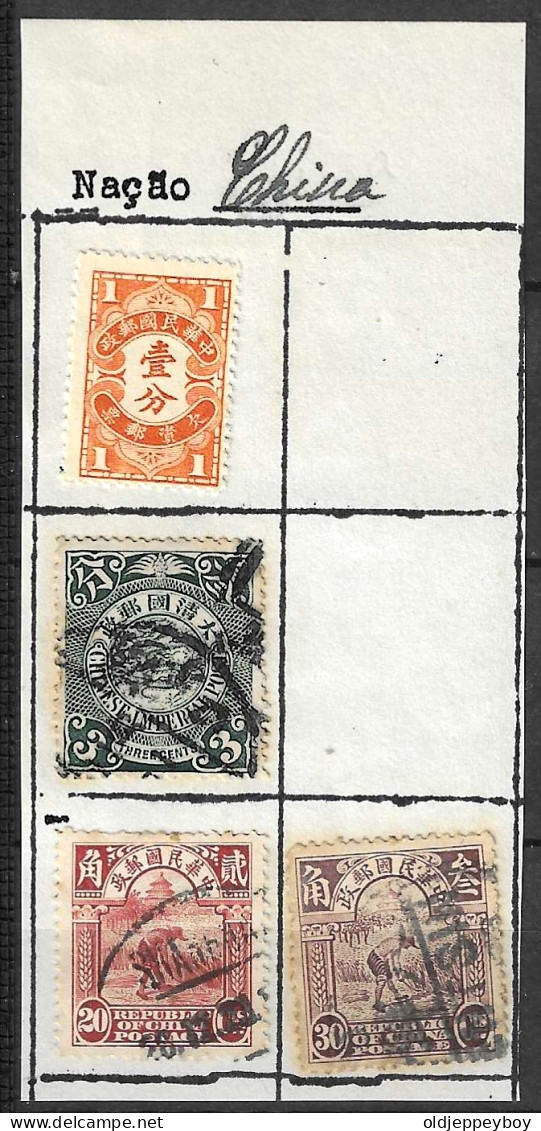 CHINA SET OF 4 Early 1900S USED - Used Stamps