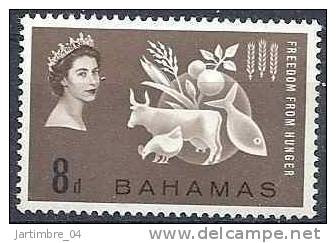 1963  BAHAMAS 169** Campagne Contre La Faim, Poule, Blé - 1963-1973 Autonomía Interna