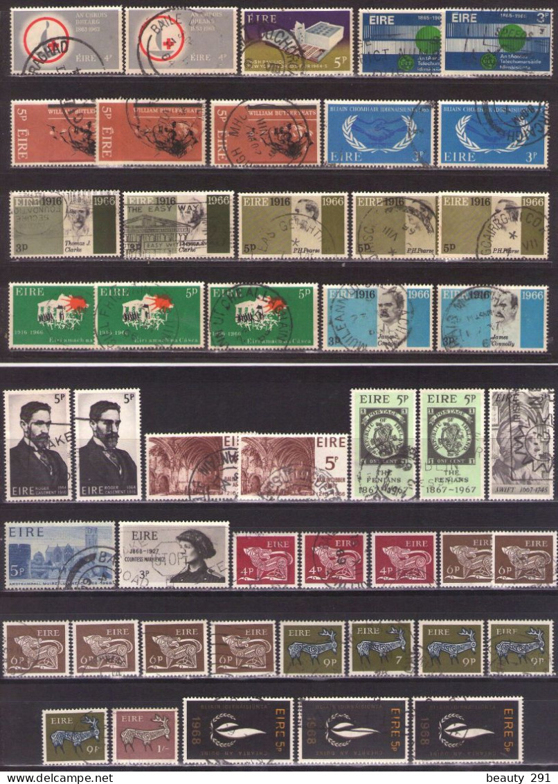 IRELAND 1963-1968 LOT USED - Gebruikt