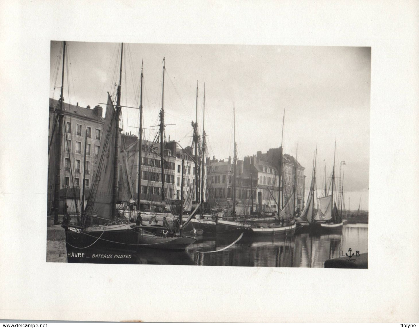 Le Havre - Photo Ancienne - Bateaux Pilotes Dans Le Port - Photographie LB Hâvre - Port