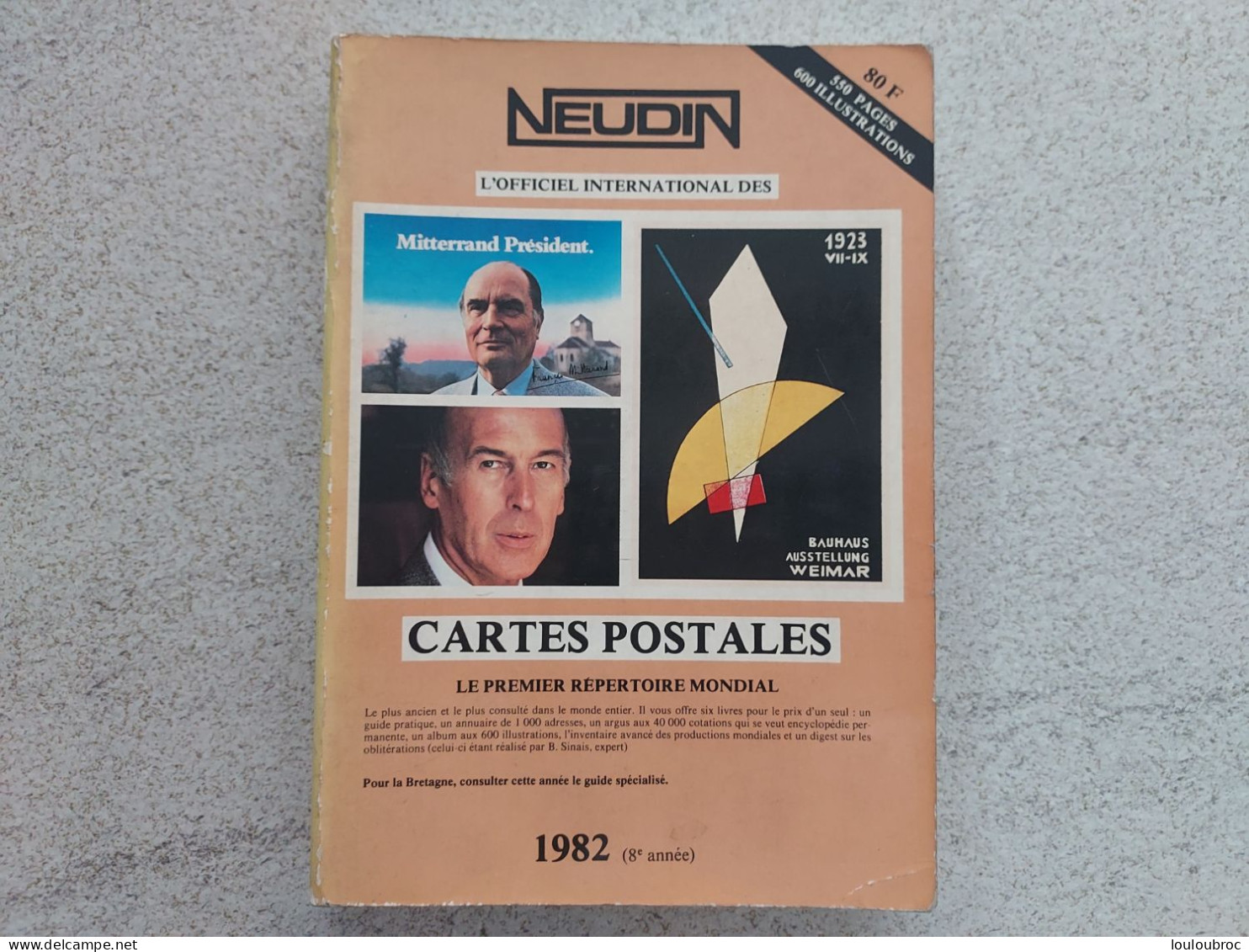 NEUDIN 1982 ETAT D'USAGE - Books & Catalogs