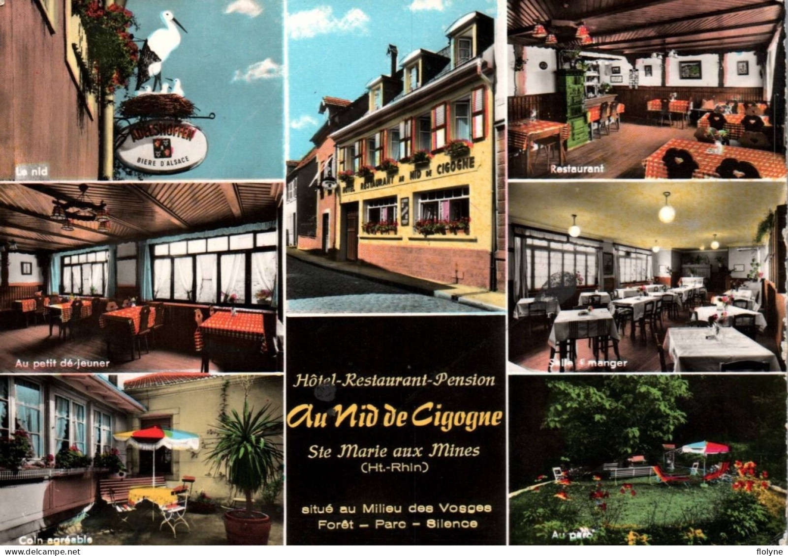 Sainte Marie Aux Mines - Hôtel Restaurant Pension AU NID DE CIGOGNE - Rue Saint Louis - Sainte-Marie-aux-Mines
