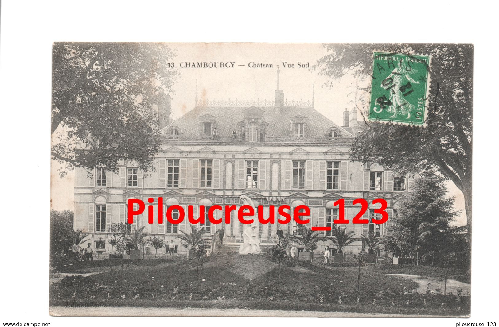 78 Yvelines - CHAMBOURCY - " Le Château - Vue Sud " - Chambourcy