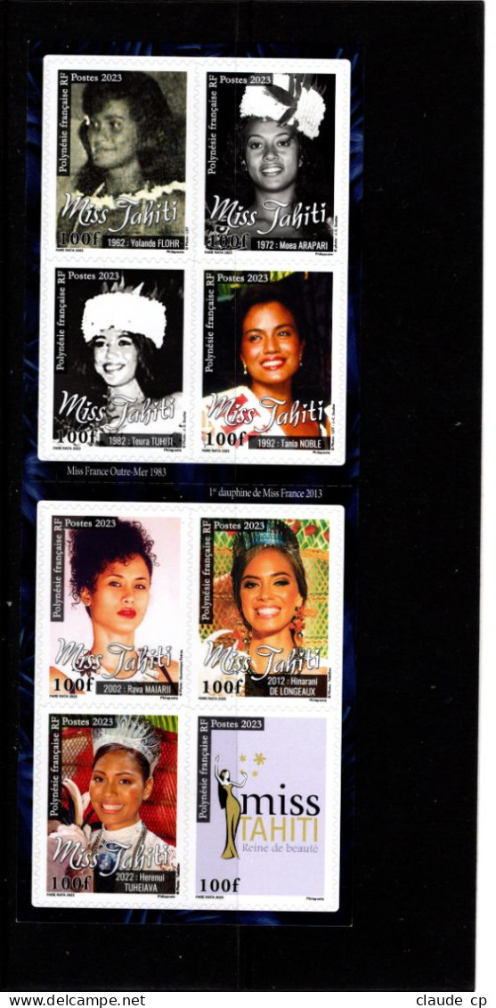 POLTNESIE FRANCAISE  Carnet  N° Y& T  Xx   /Philaposte / Miss Tahiti 2023 - Carnets