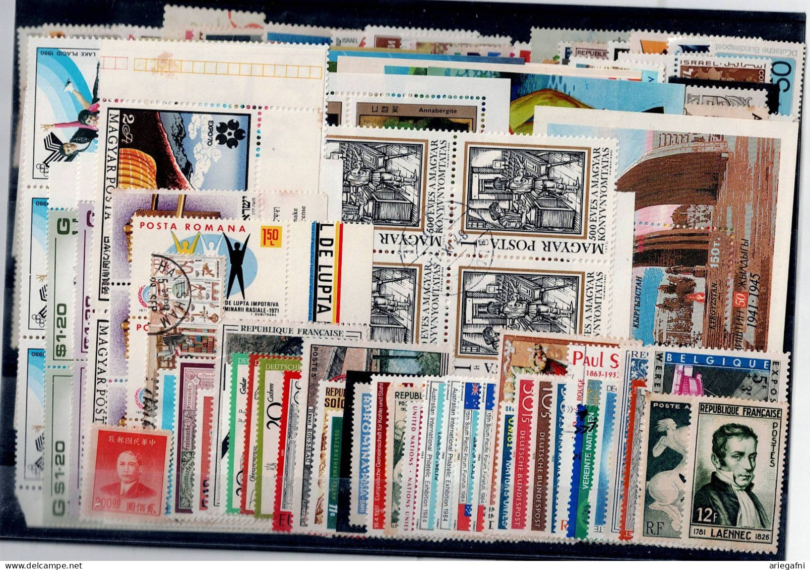 LOT OF 272 STAMPS MINT+USED+ 16 BLOCKS MI- 90 EURO VF!! - Collections (sans Albums)