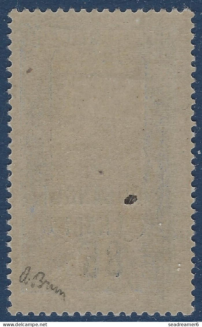 France Colonies OUBANGUI N°68A* 85c + 1FR Violet Variété Sans Surcharge " F " Frais & Signé A.BRUN - Unused Stamps