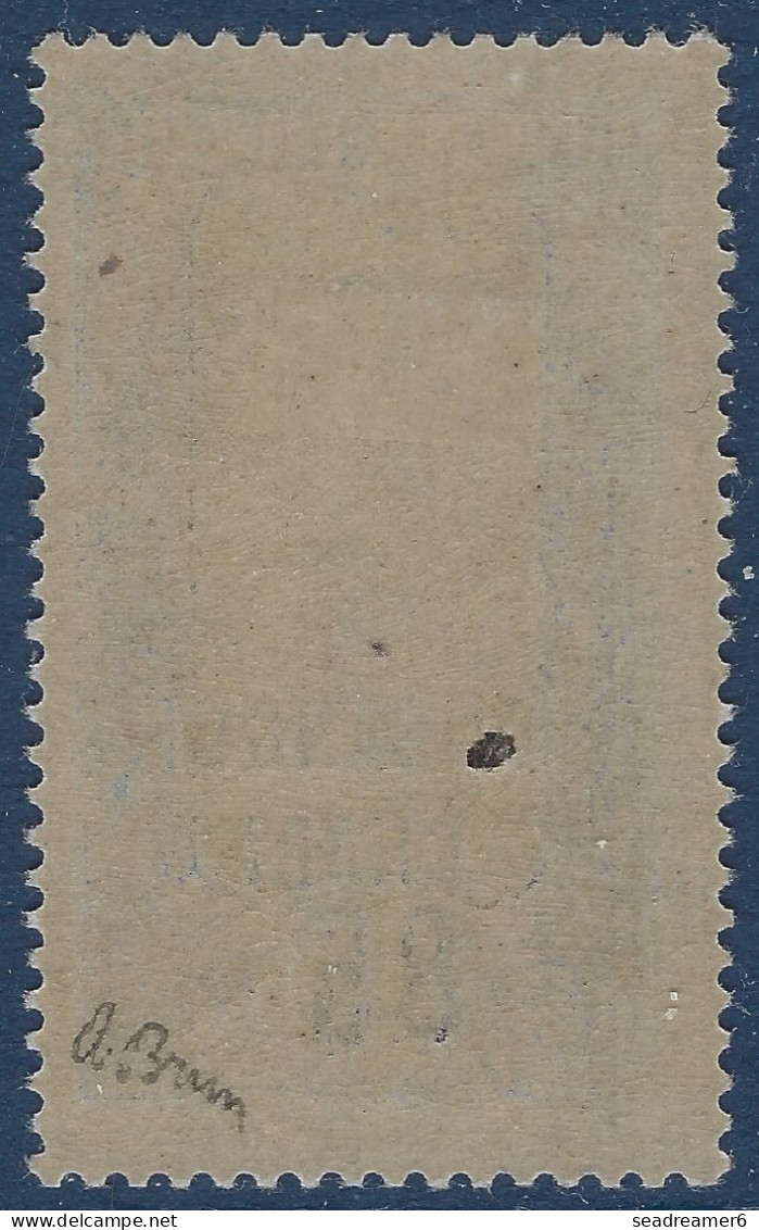 France Colonies OUBANGUI N°68A* 85c + 1FR Violet Variété Sans Surcharge " F " Frais & Signé A.BRUN - Nuevos