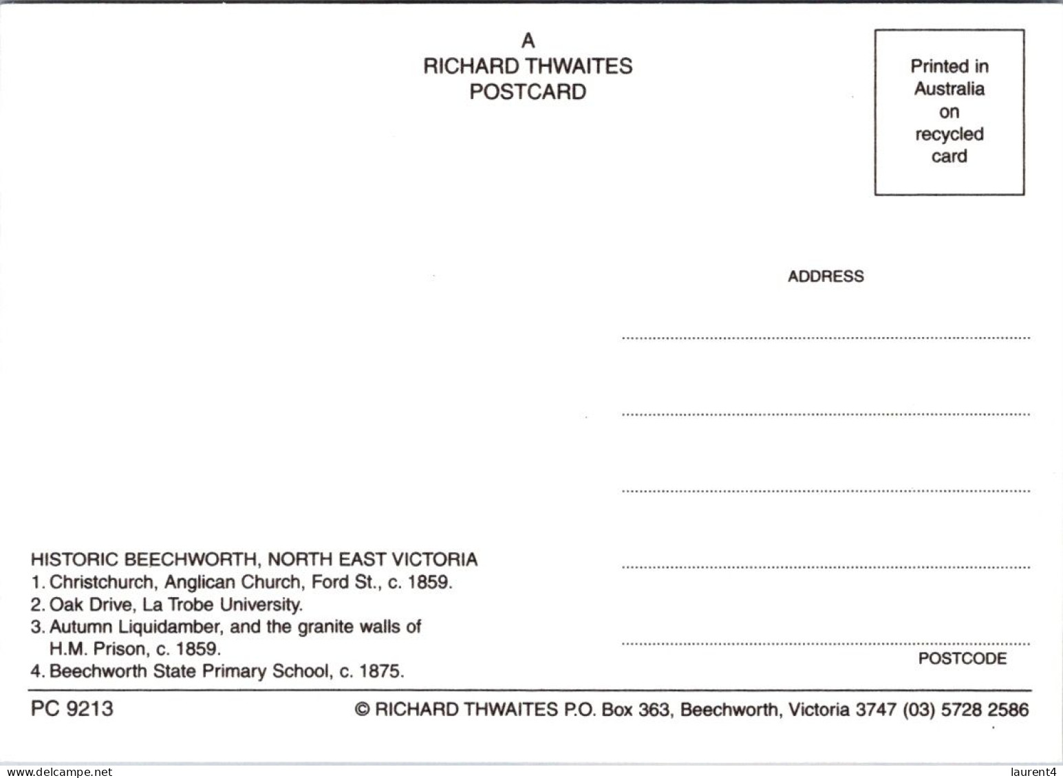 10-9-2023 (4 T 41) Australia  - VIC - Historic Beechworth (church Etc) - Altri & Non Classificati