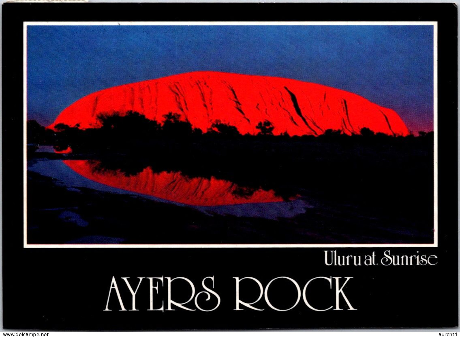 10-9-2023 (4 T 41) Australia  - NT - UNESCO - Ayers Rck Aka Uluru (at Sunrise) Posted With 45 C Stamp - Uluru & The Olgas