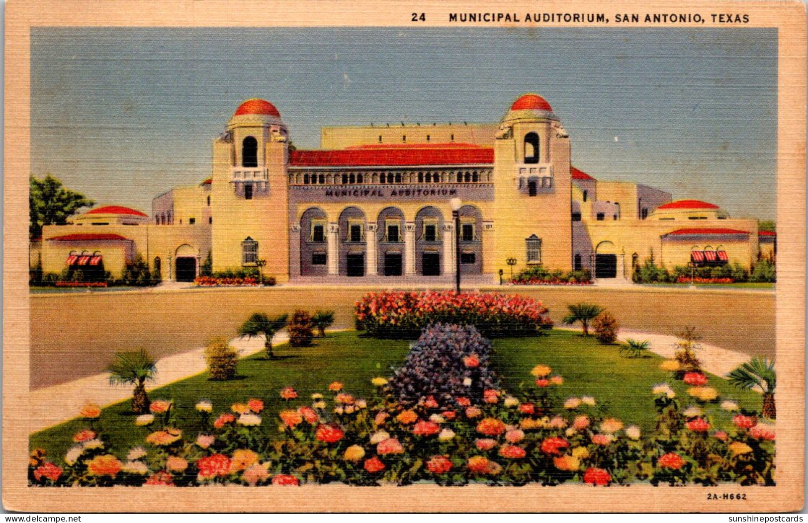 Texas San Antonio Municipal Auditorium Curteich - San Antonio