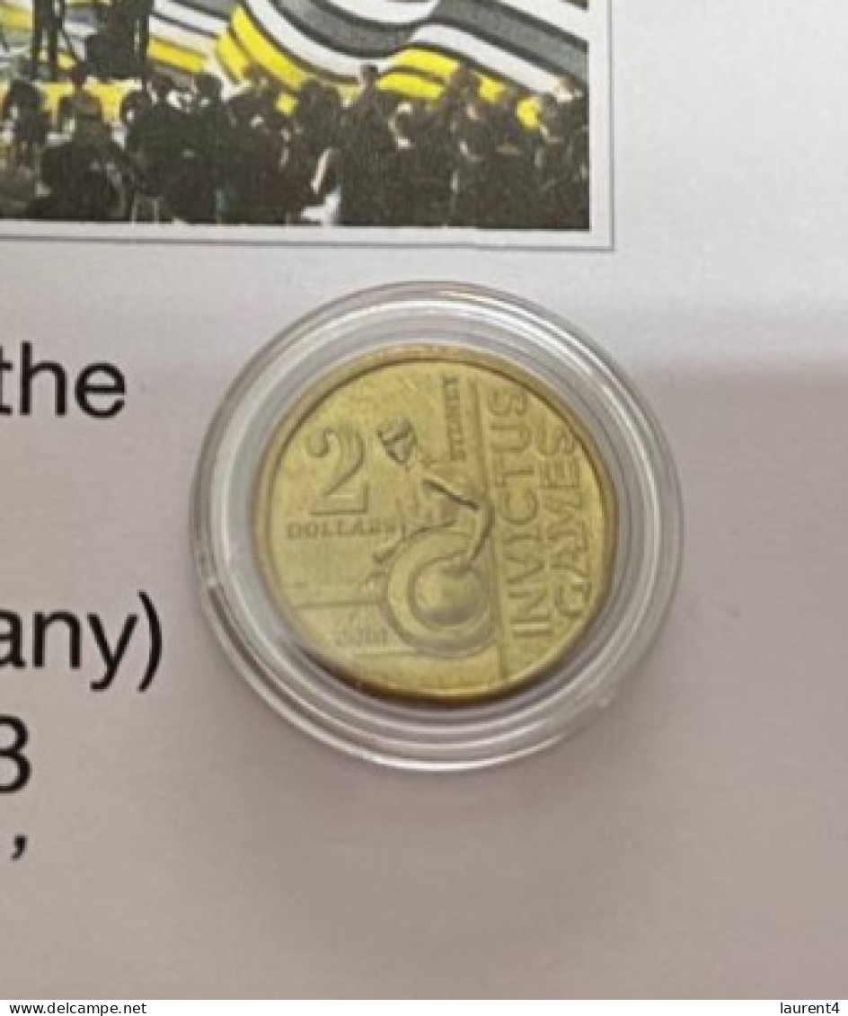 10-9-2023 (4 T 22) Prince Harry Opened The Invictus Games In Düseldorf (OZ Stamp + INVICTUS $ 2.00 Australia Coin) - 2 Dollars