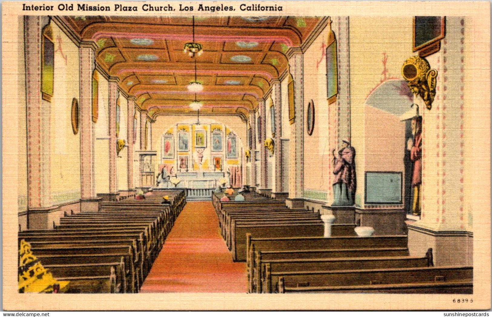 California Los Angeles Interior Of The Old Plaza Church - Los Angeles