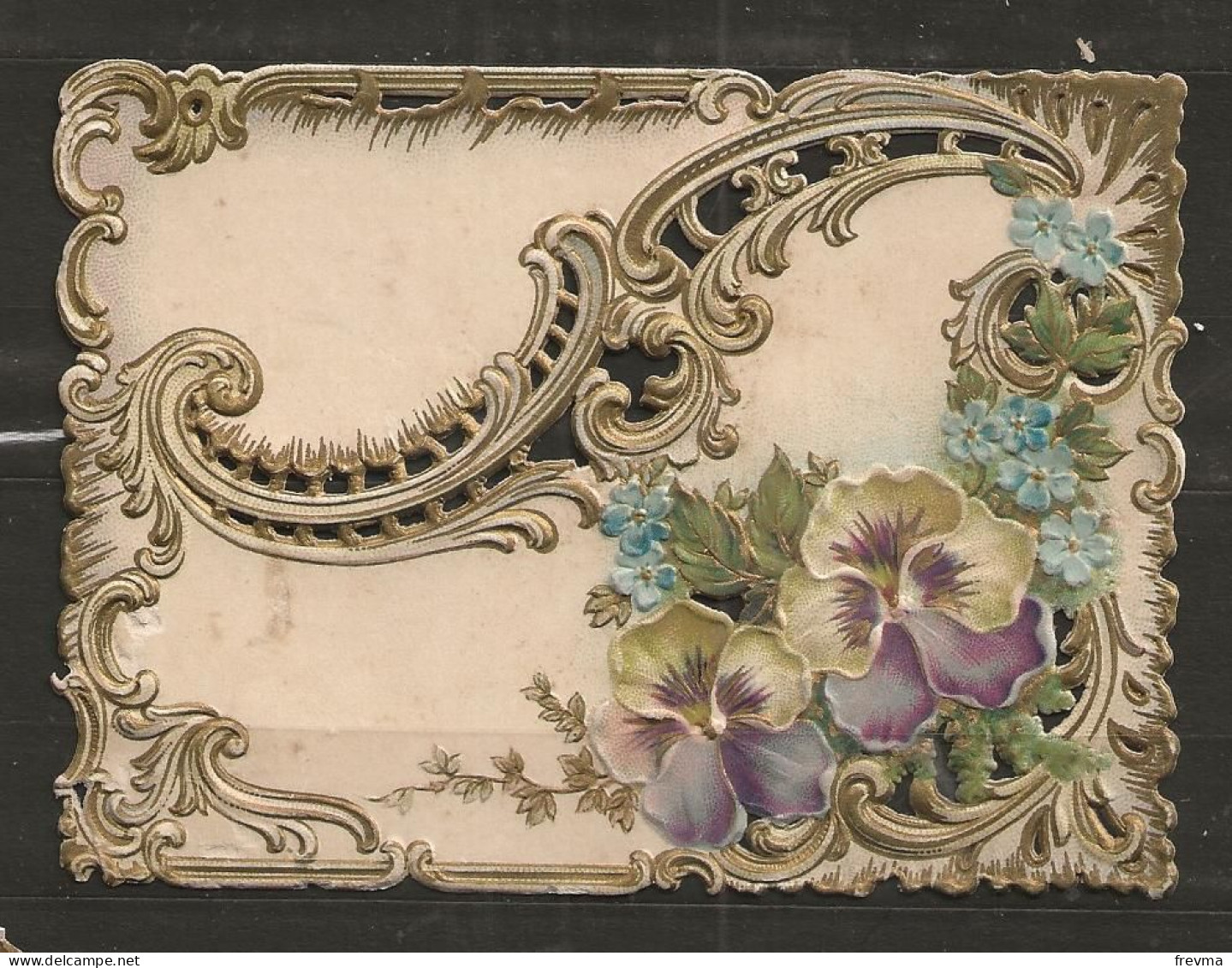Découpis Gaufré Fleur Année 1900 - Fiori
