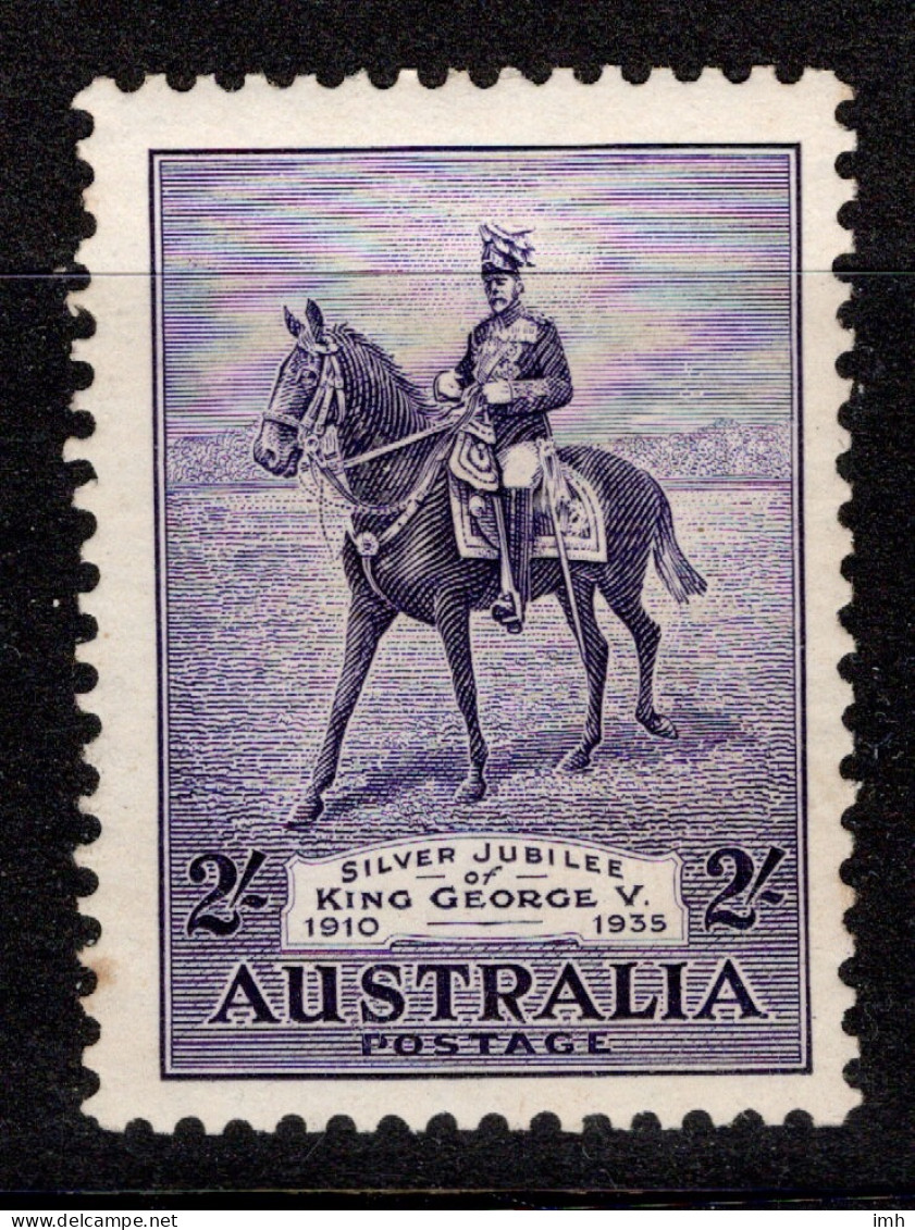 1935 Australia SG 158.  2/- Silver Jubilee Mint, Mint OG Toned Cat. £35 - Neufs