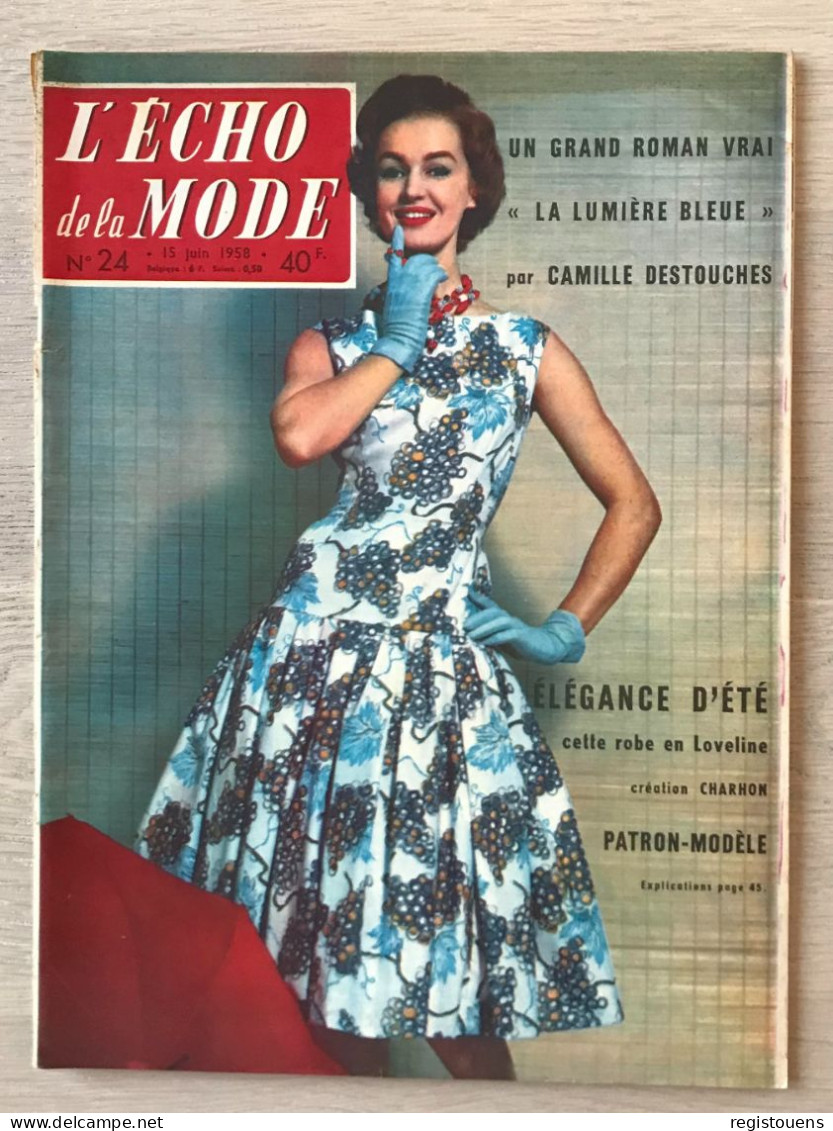 L' Écho De La Mode N° 24 - 1958 - Moda