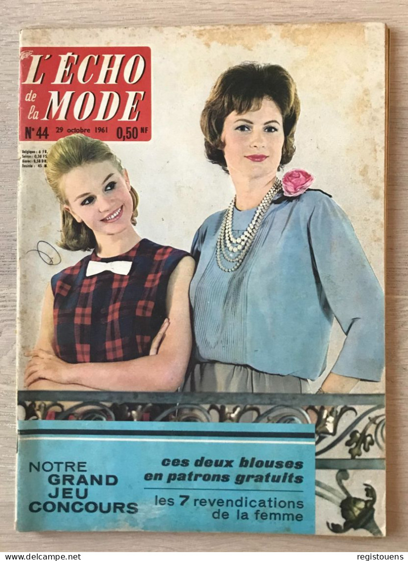 L' Écho De La Mode N° 44 - 1961 - Mode