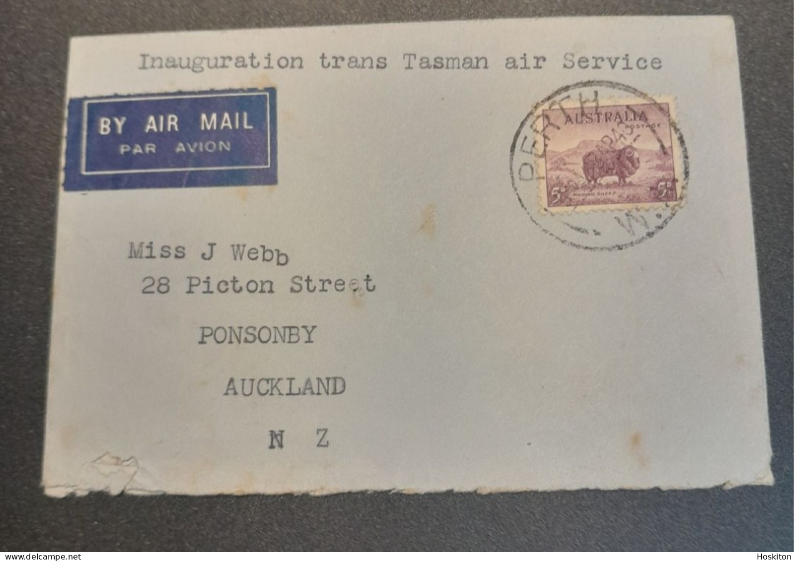 30 April-6 May 1940 Auckland-Sydney And Vice Versa. - First Flight Covers