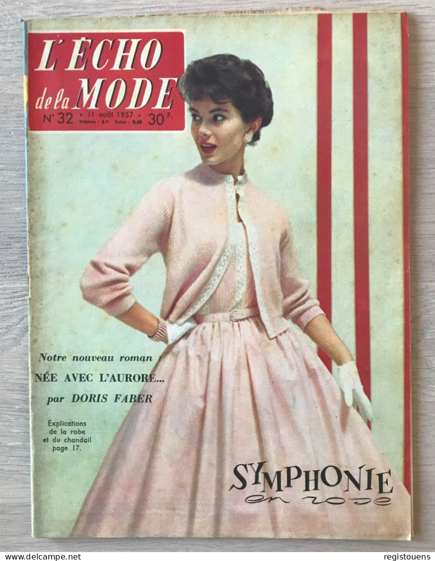 L' Écho De La Mode N° 32 - 1957 - Moda