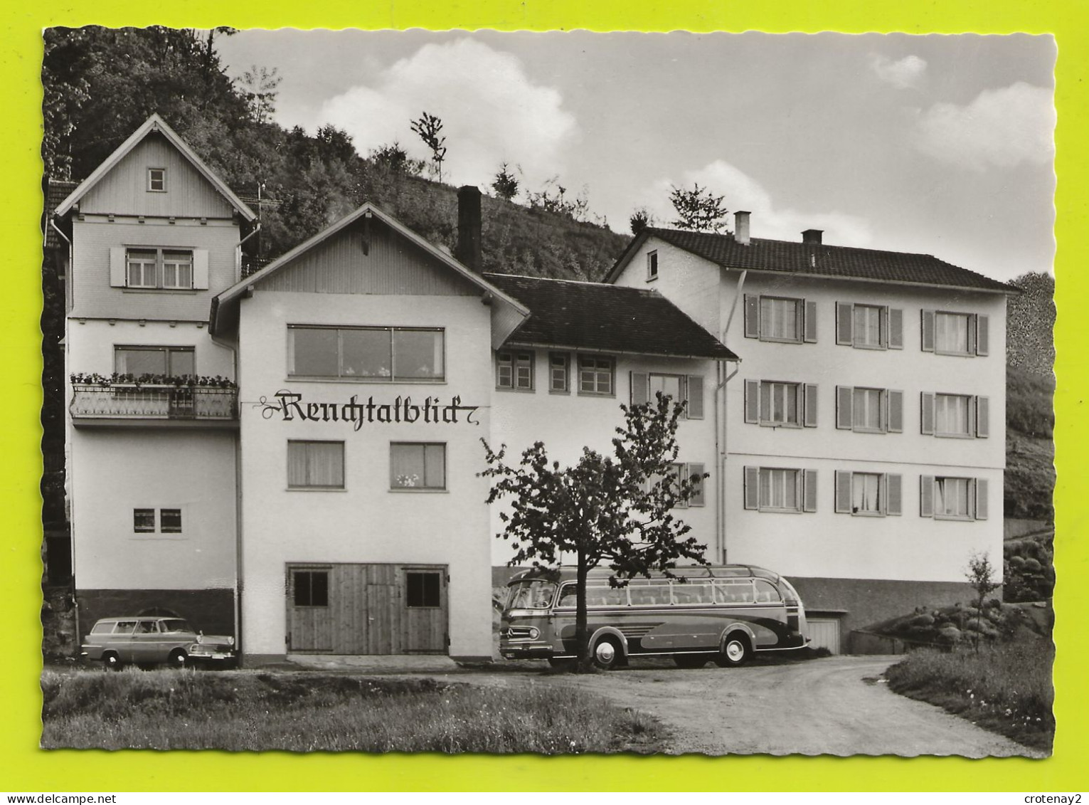 OBERKIRCH Weinstube Und Pension Renchtalblick VOIR ZOOMS BUS Car Mercedes Ancien Opel Break VOIR DOS - Oberkirch