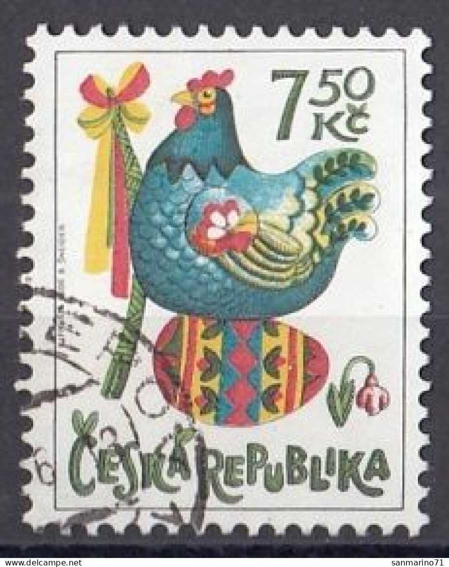 CZECH REPUBLIC 468,used,falc Hinged - Easter