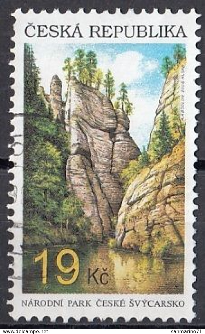 CZECH REPUBLIC 480,used,falc Hinged - Montagnes