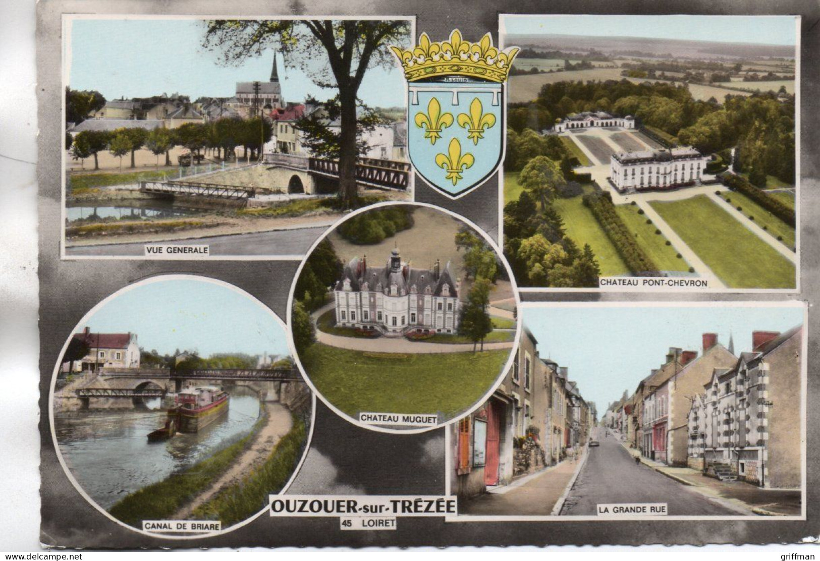 OUZOUER SUR TREZEE LA GRANDE RUE CANAL DE BRIARE ... 1972 CPSM 10X15 TBE - Ouzouer Sur Loire