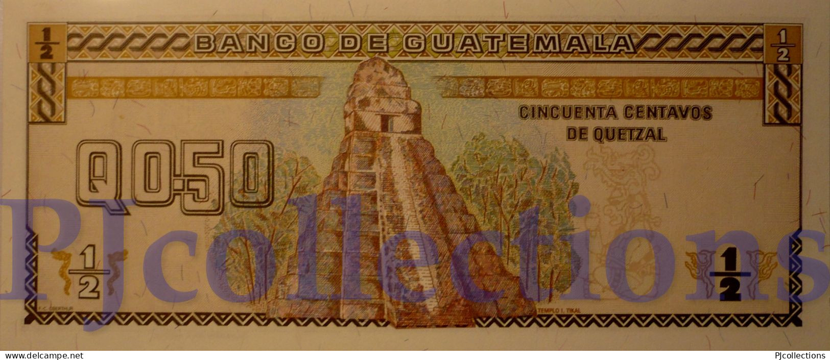 GUATEMALA 1/2 QUETZAL 1992 PICK 79 UNC - Guatemala