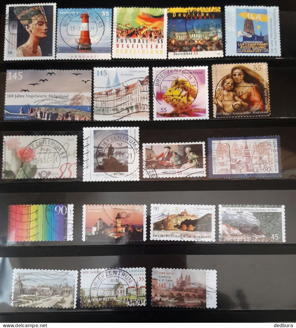 20 Postage Stamps From Deutsshland (only Stamps Without Sheets) - Collections (sans Albums)