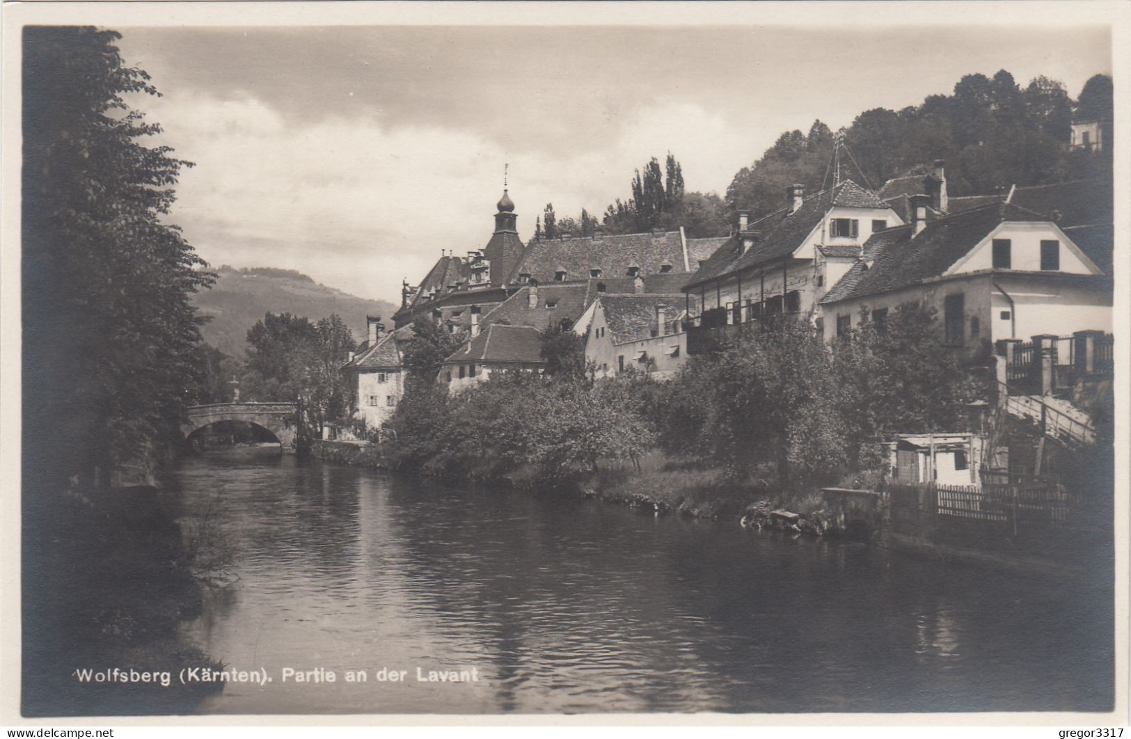 D4432) WOLFSBERG -  Partie An Der Lavant - Häuser U. Brücke Am Wasser ALT - Wolfsberg