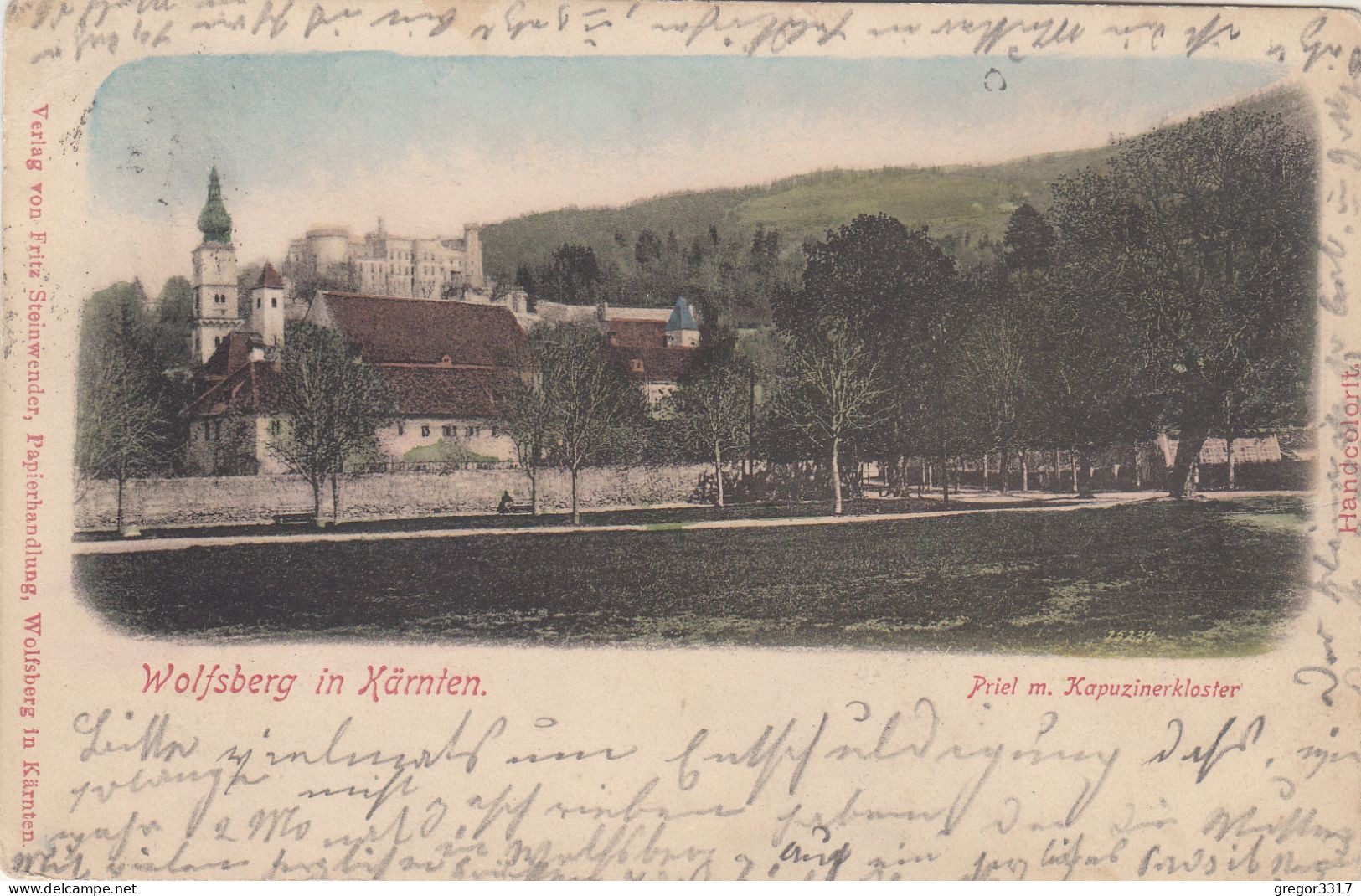 D4437) WOLFSBERG - Kärnten - PRIEL M. Kapuzinerkloster - LITHO - Alt !! - Wolfsberg