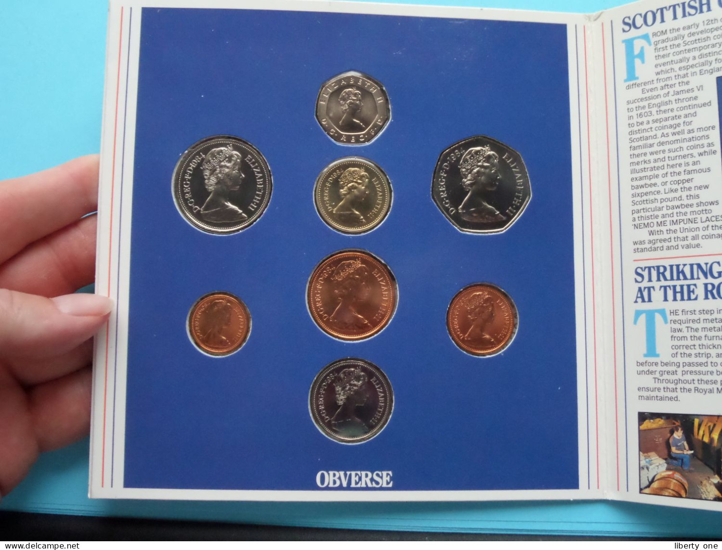 1984 United Kingdom Brillliant UNC Coin Collection > Royal Mint ( For Grade, Please See Photo ) FDC ! - Mint Sets & Proof Sets