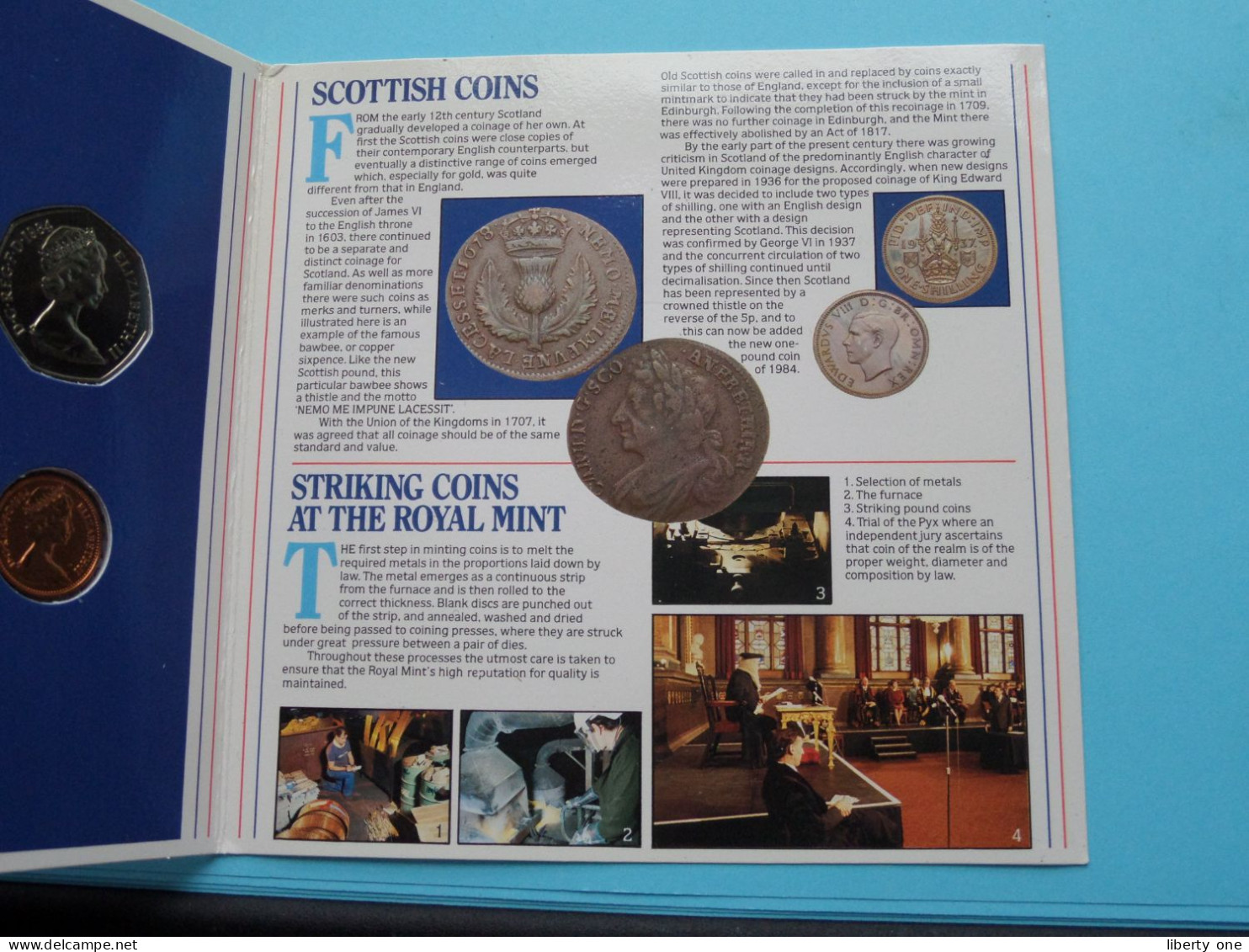1984 United Kingdom Brillliant UNC Coin Collection > Royal Mint ( For Grade, Please See Photo ) FDC ! - Nieuwe Sets & Proefsets