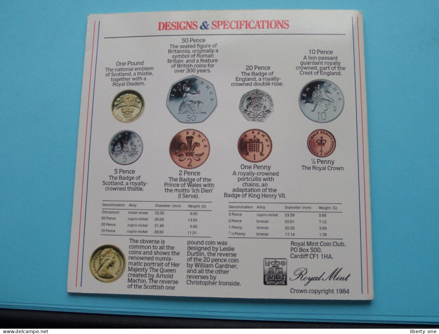 1984 United Kingdom Brillliant UNC Coin Collection > Royal Mint ( For Grade, Please See Photo ) FDC ! - Nieuwe Sets & Proefsets