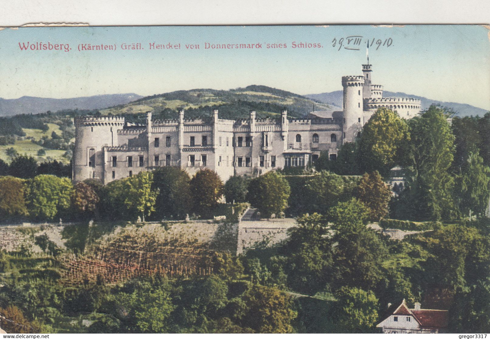 D4443) WOLFSBERG - Kärnten - Gräfl. Henckel Von Donnersmarck Schloss 1910 - Wolfsberg