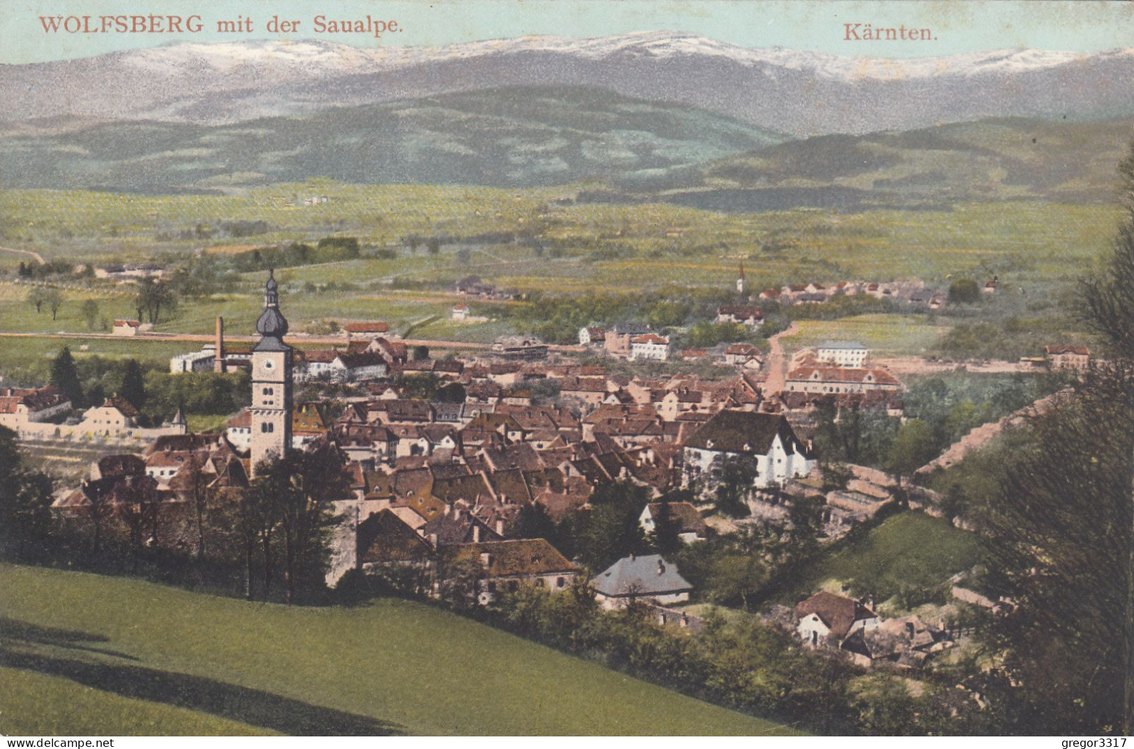 D4444) WOLFSBERG Mit Der SAUALPE  - Kärnten 1909 Verlag Fritz Steinwender - Wolfsberg