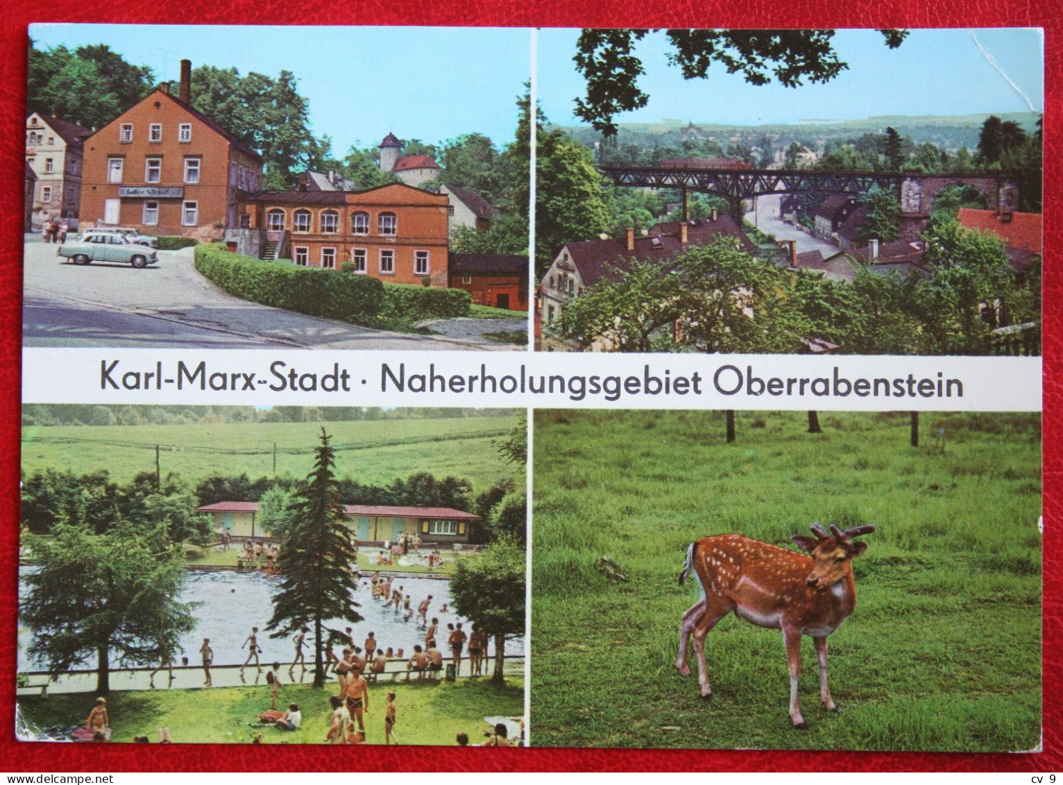 AK Karl Marx Stadt Naherholungsgebiet Oberrabenstein Bild Und Heimat Deutschland DDR Gelaufen Used Postcard A69 - Chemnitz (Karl-Marx-Stadt 1953-1990)