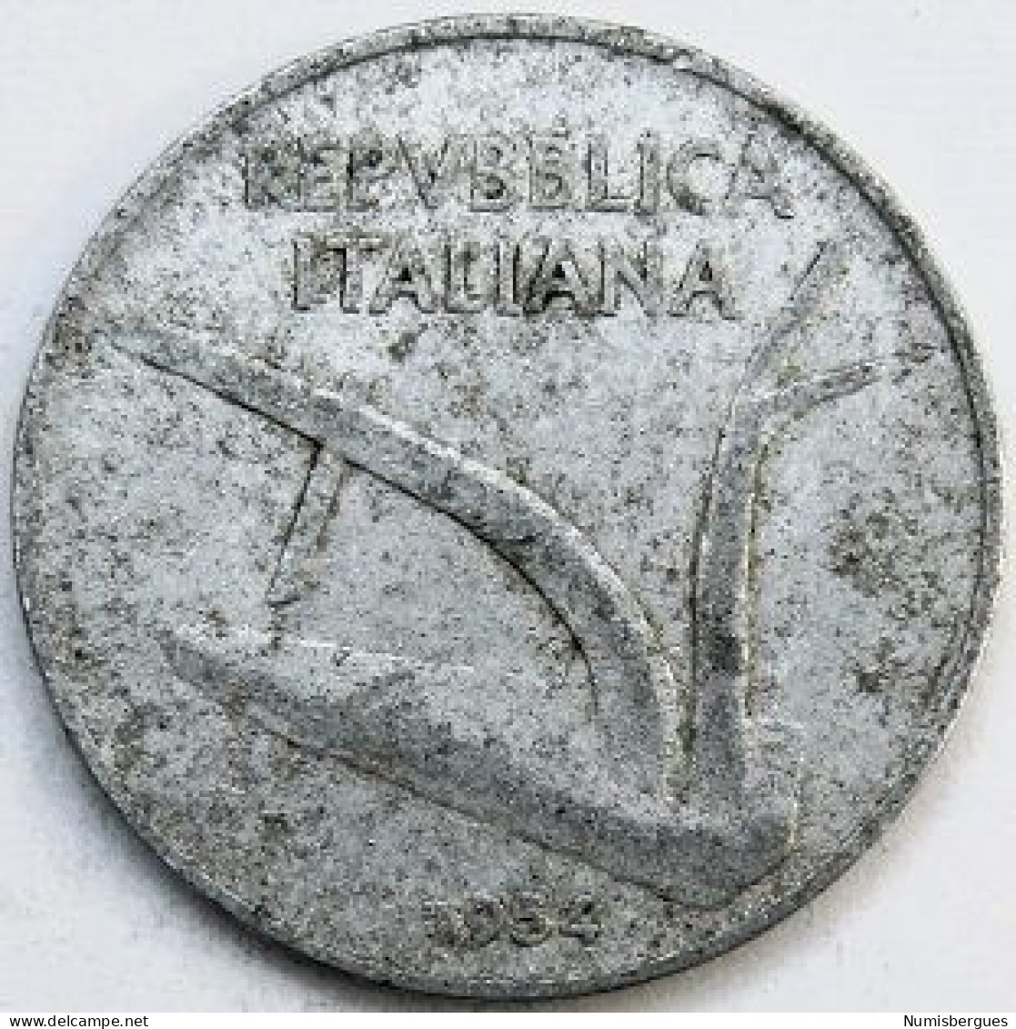 Pièce De Monnaie 10 Lires 1954 - 10 Liras
