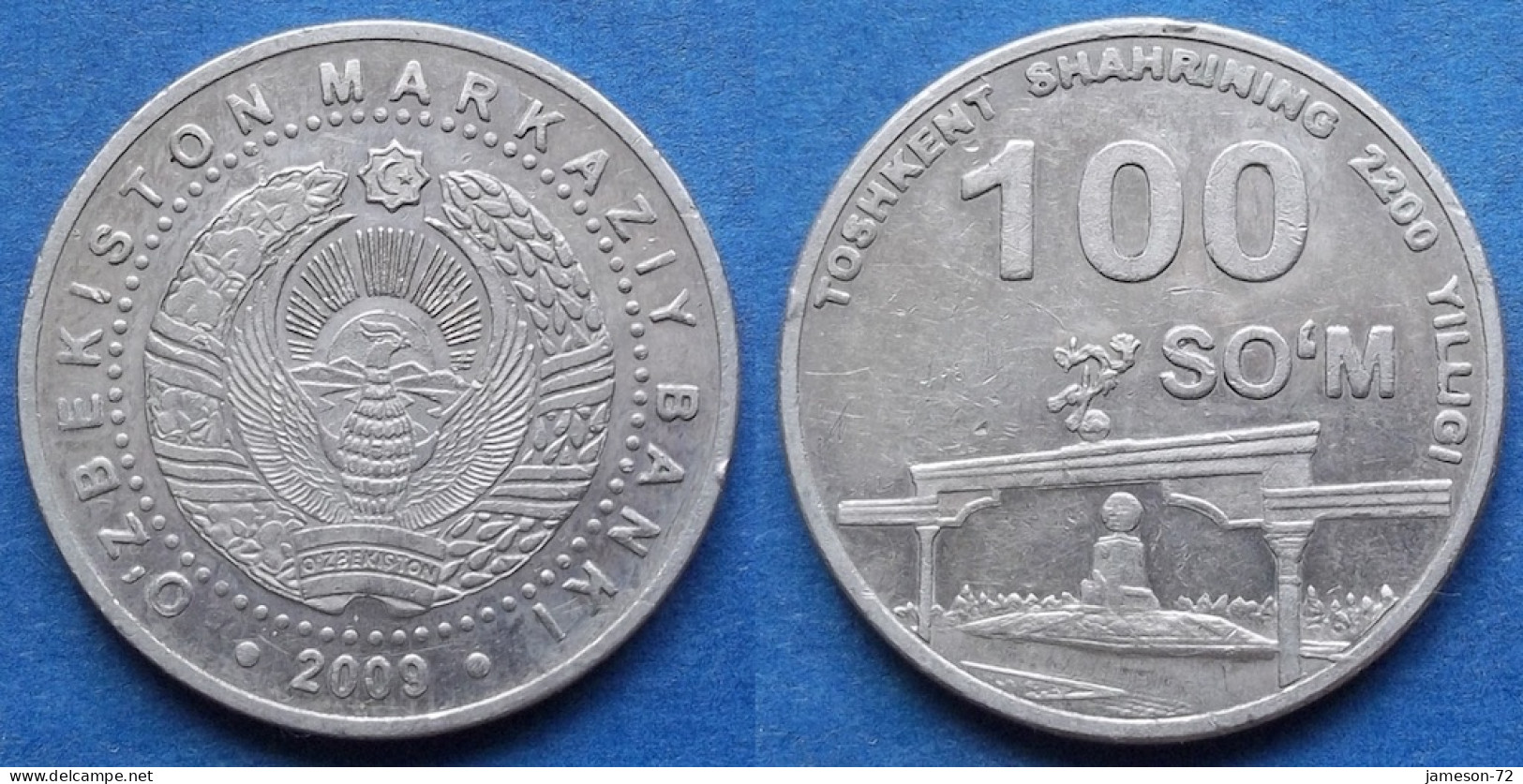 UZBEKISTAN - 100 So'm 2009 "Arch Of Independence" KM# 31 - Edelweiss Coins - Uzbenisktán