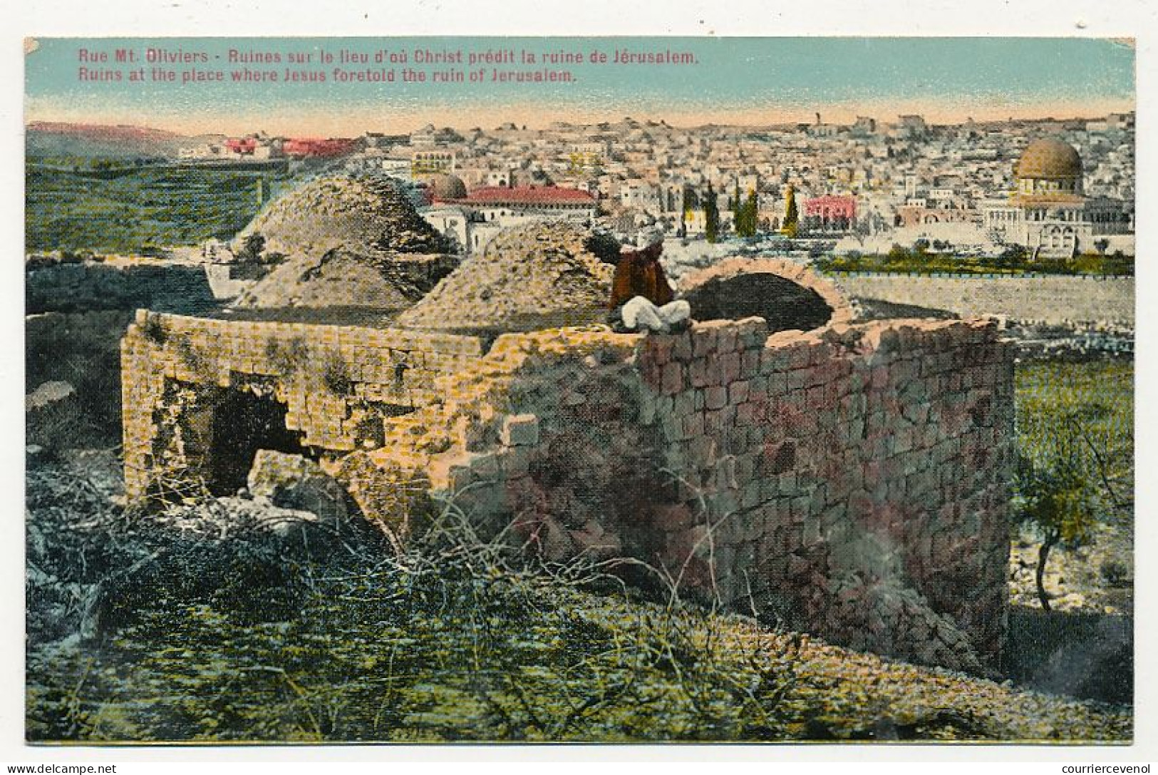 CPA - JERUSALEM (Israël) - Ruines Sur Le Lieu Ou Christ Prédit La Ruine De Jérusalem - Israël