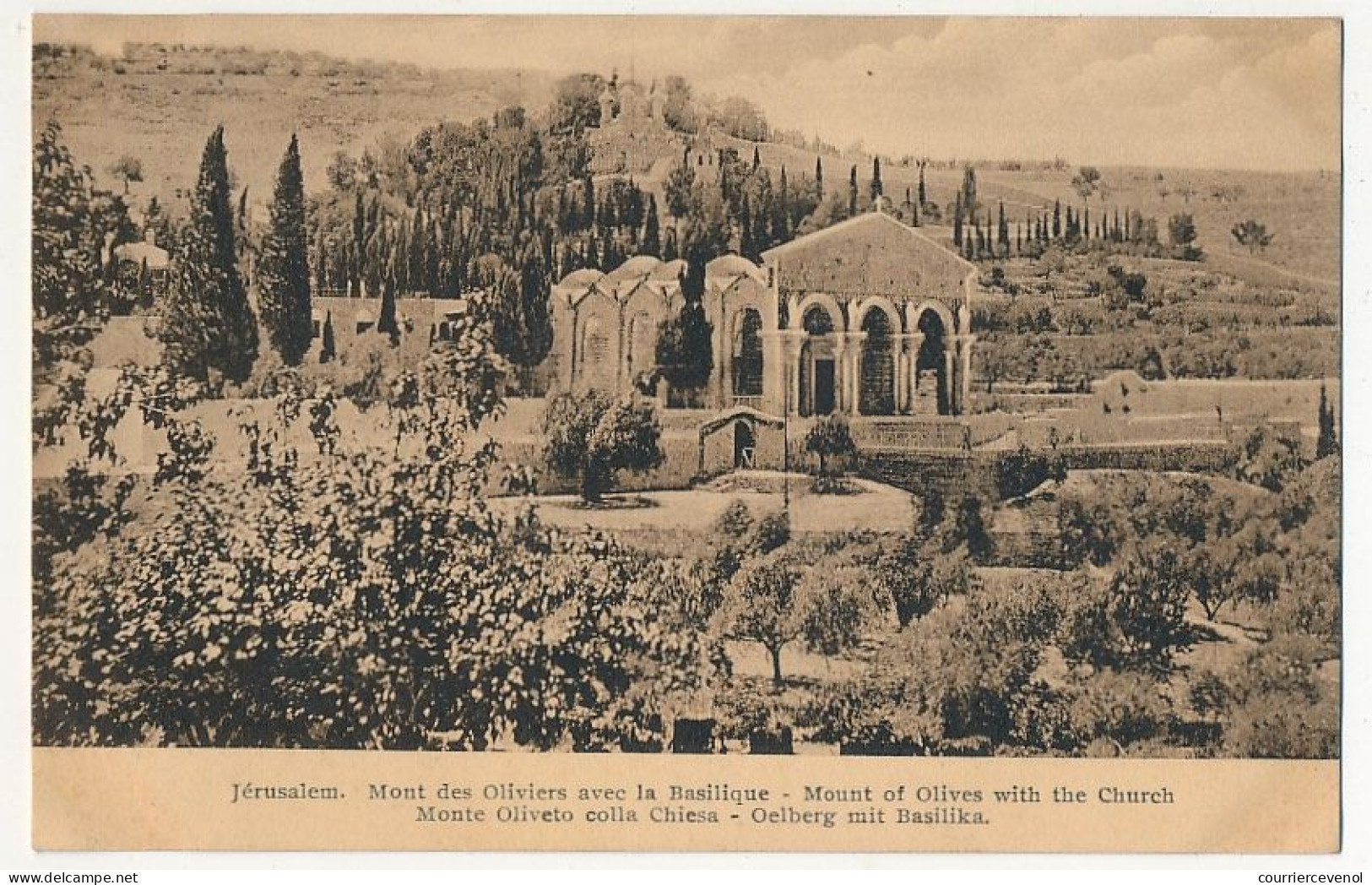 CPA - JERUSALEM (Israël) - Mont Des Oliviers Avec La Basilique - Israel