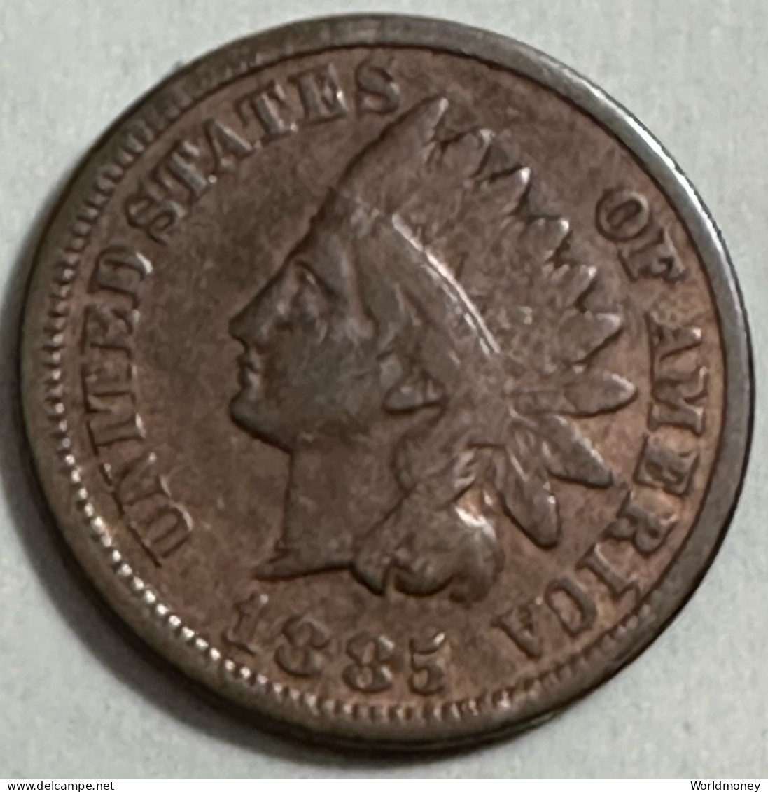United States 1 Cent 1885 - 1859-1909: Indian Head