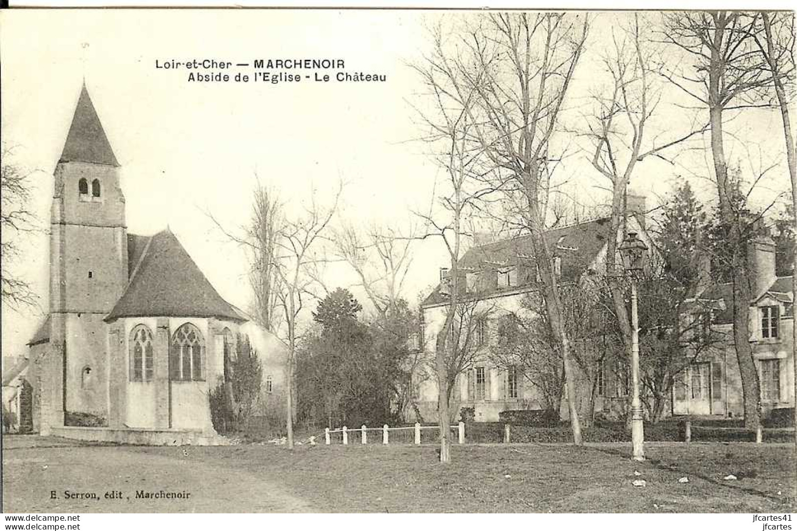 41 - MARCHENOIR -  Abside De L'Eglise - Le Château - Marchenoir