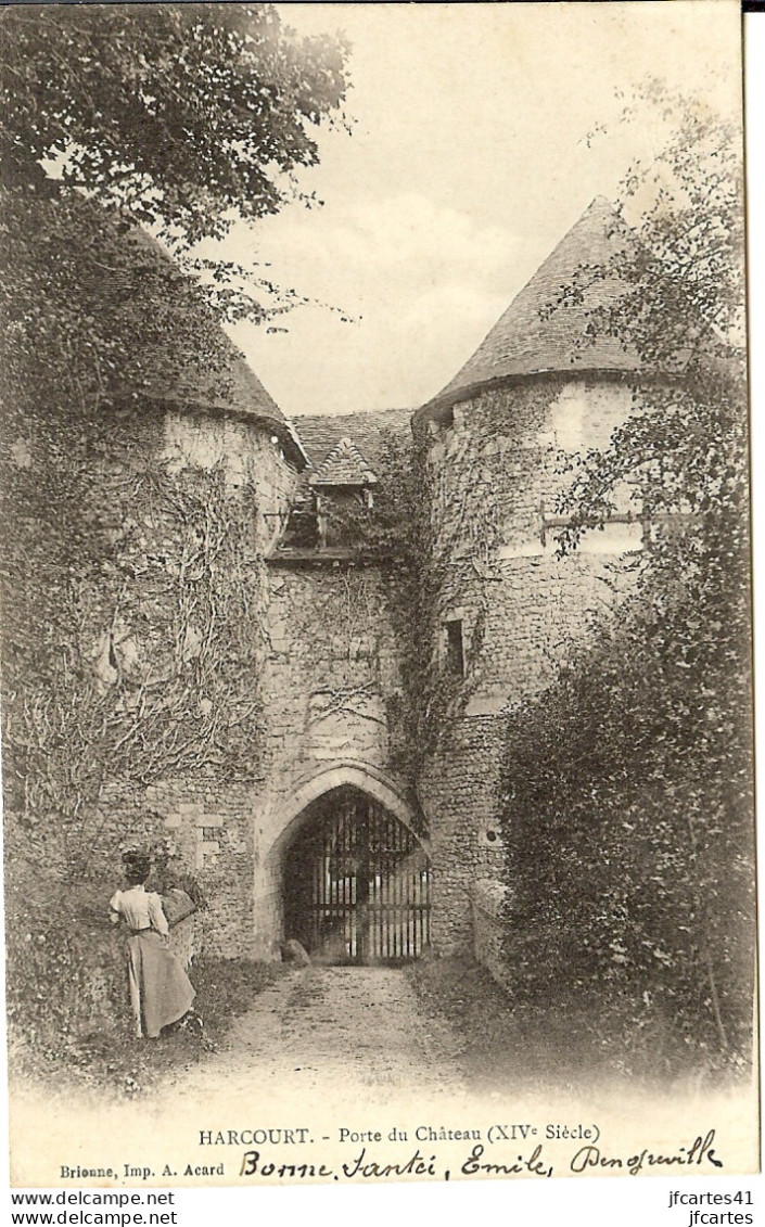 27 - HARCOURT - Porte Du Château (XIVe Siècle) - Harcourt