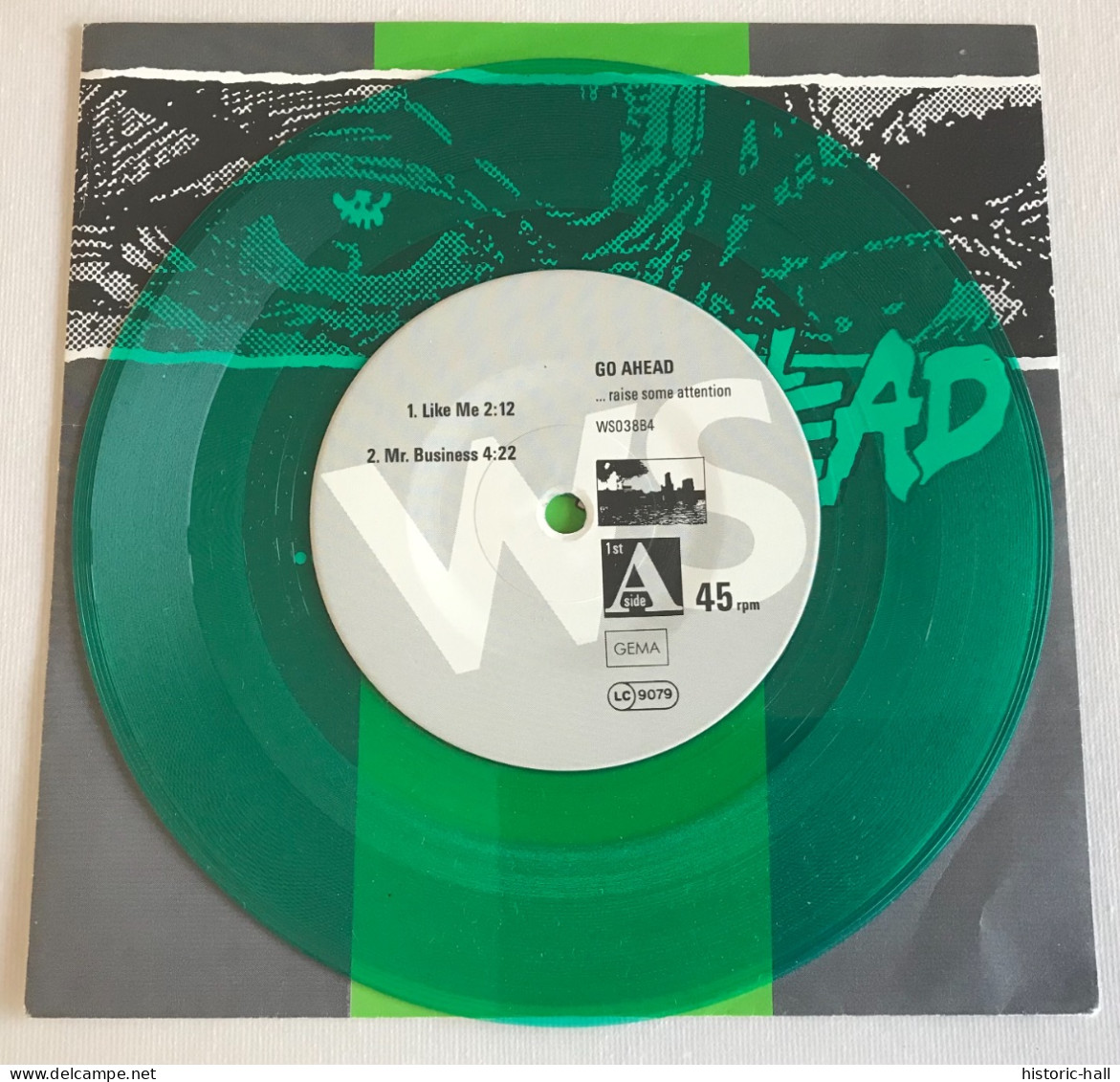 GO AHEAD - Raise Some Attention - 45t - 1990 - Green Vinyl - Punk