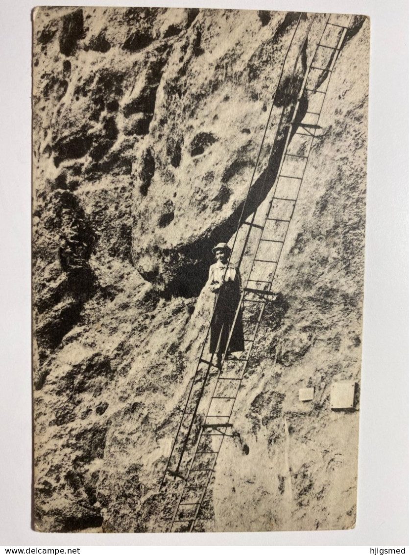 Austria Österreich Rax Raxalpe Hiker Lady Woman Ladder Alpen Vereinsteig Einstiegswand 17015 Post Card POSTCARD - Raxgebiet