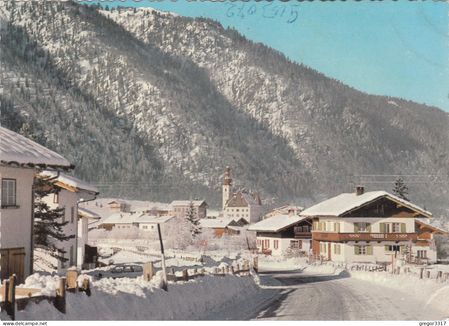 D4527) ST. ULRICH Am Pillersee - Straße Kirche Häuser Verschneit - St. Ulrich Am Pillersee